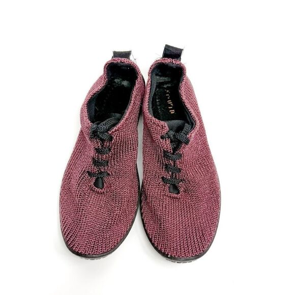 Arcopedico L2 Burgundy Knit Sneakers Women’s Size 39 EU / 8 US - Made in Portuga - Picture 5 of 7